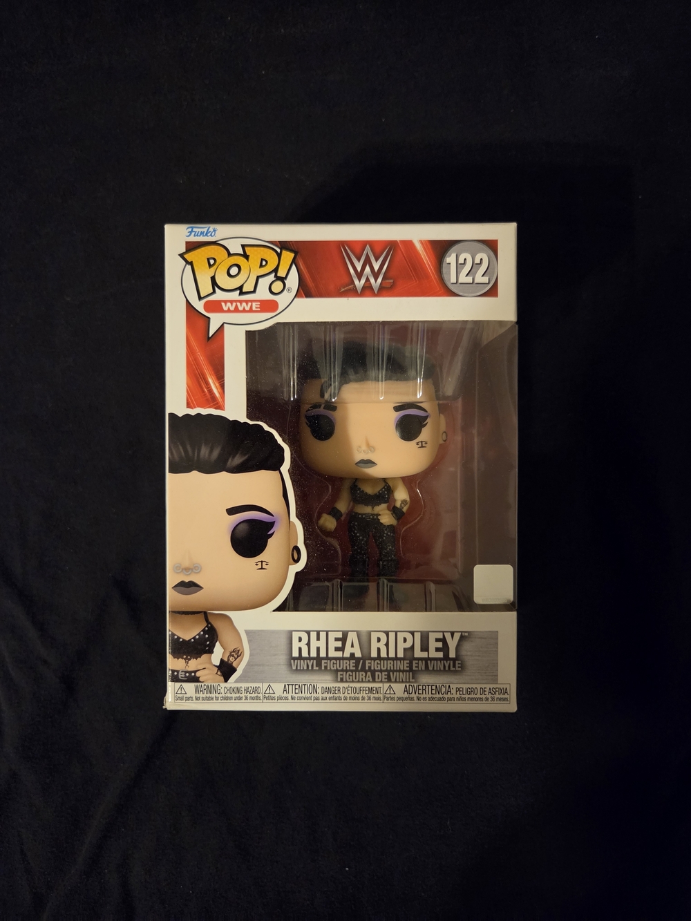 Funko Pop! WWE Rhea Ripley #122 Vinyl Figure - Black & Purple